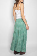 Long ruffled skirt