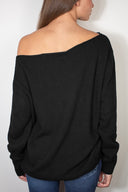 Boat neck sweater
