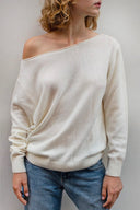 Boat neck sweater