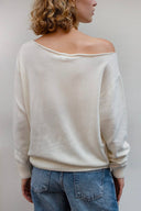 Boat neck sweater