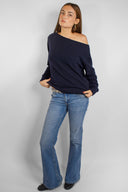 Boat neck sweater