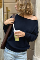 Boat neck sweater