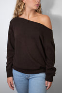 Boat neck sweater