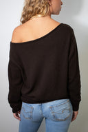 Boat neck sweater