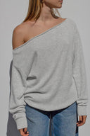 Boat neck sweater