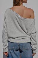 Boat neck sweater