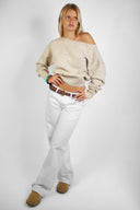 Boat neck sweater
