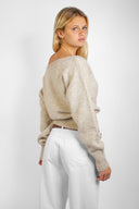 Boat neck sweater