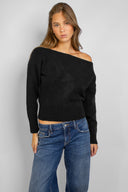 Boat neck sweater