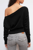 Boat neck sweater