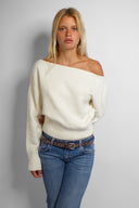Boat neck sweater