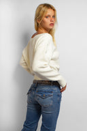 Boat neck sweater