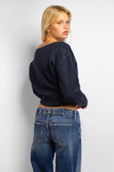 Boat neck sweater