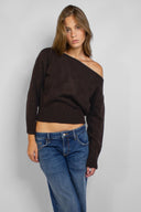 Boat neck sweater