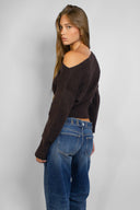 Boat neck sweater