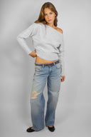 Boat neck sweater