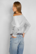 Boat neck sweater