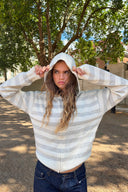 Hooded cardigan