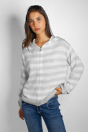 Hooded cardigan