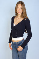 Wrap sweater