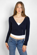 Wrap sweater