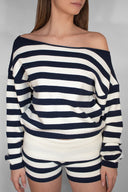 Boat neck sweater