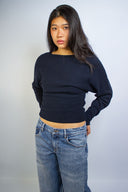 Boat neck sweater