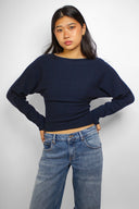 Boat neck sweater