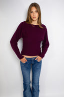Boat neck sweater