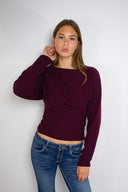 Boat neck sweater
