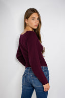 Boat neck sweater