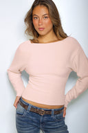 Boat neck sweater