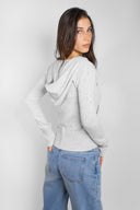 Hooded V-neck sweater