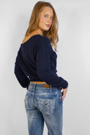 Boat neck sweater