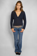 V-neck sweater