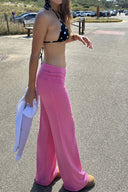 Waistband palazzo pants