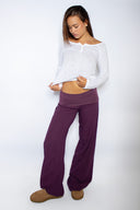 Waistband palazzo pants
