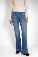 Low-Waist Flared Jeans