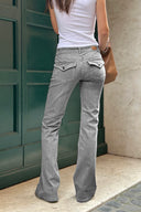 Low waist flared jeans