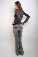 Low waist flared jeans