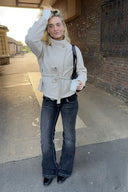 Low-Waist Flared Jeans
