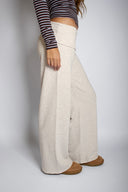 Trousers with turn-up hem