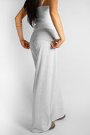 Wide-leg joggers with cuffs
