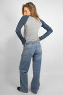Baggy low-rise jeans