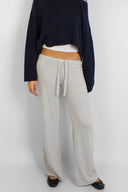 Wide leg knit pants