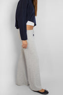 Wide leg knit pants