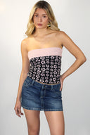 Band top with lapel