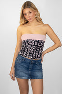 Band top with lapel