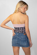 Band top with lapel