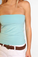 Band top with lapel